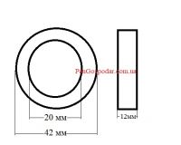 Подшипник 42*20*12 6004RS ( 6004 RS )