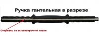 Гантель разборная Inter Atletika ST 530.15 черная (13,82 кг)