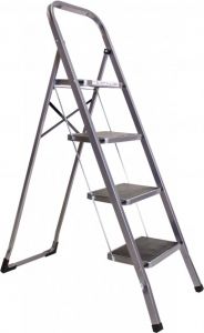 Стремянка с резиновым покрытием Aloft SLS-04 4 ступени  ― PanGospodar