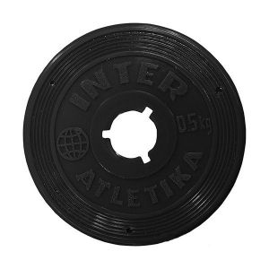 Диск тренировочный Ф26 мм Inter Atletika SТ 520.1 (0,5 кг) ― PanGospodar