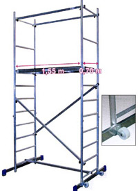 Вышка-тура алюминиевая  мини-лес 4 метра Corda (1,5х0,52)  ― PanGospodar